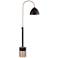 Archer Dome Shade Black Marble Floor Lamp
