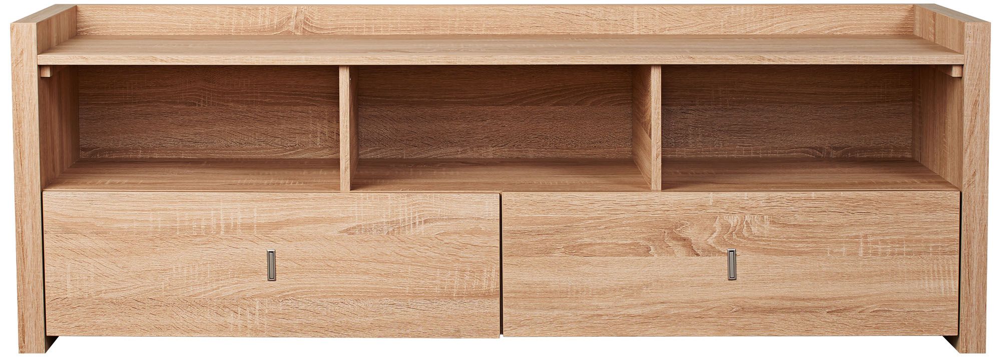 Morgana 60" Wide Weathered Sand Wood 2-Drawer TV Stand