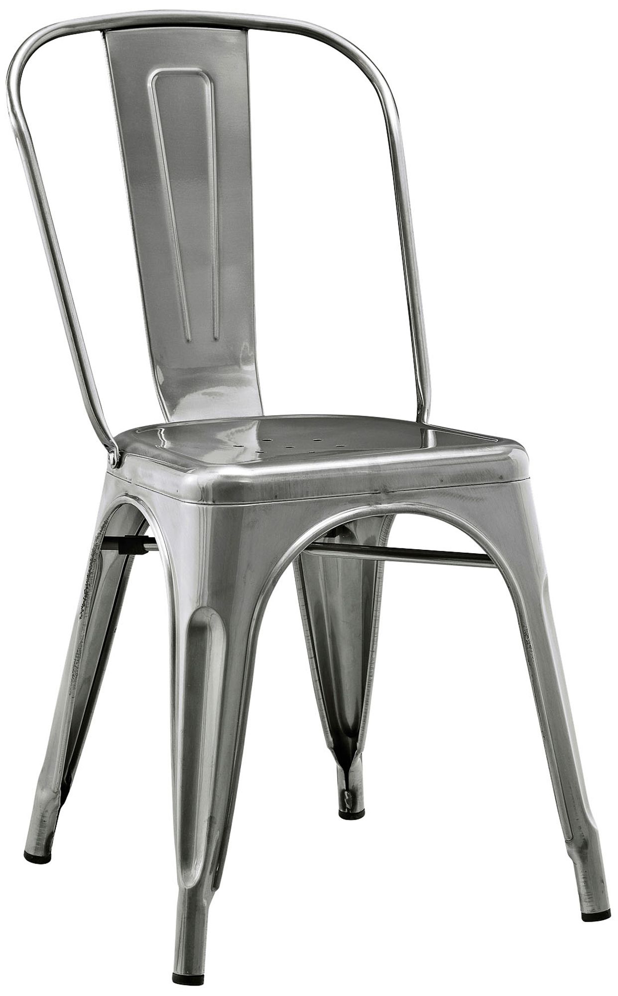 Glennon Silver Gun Metal Cafe Chair