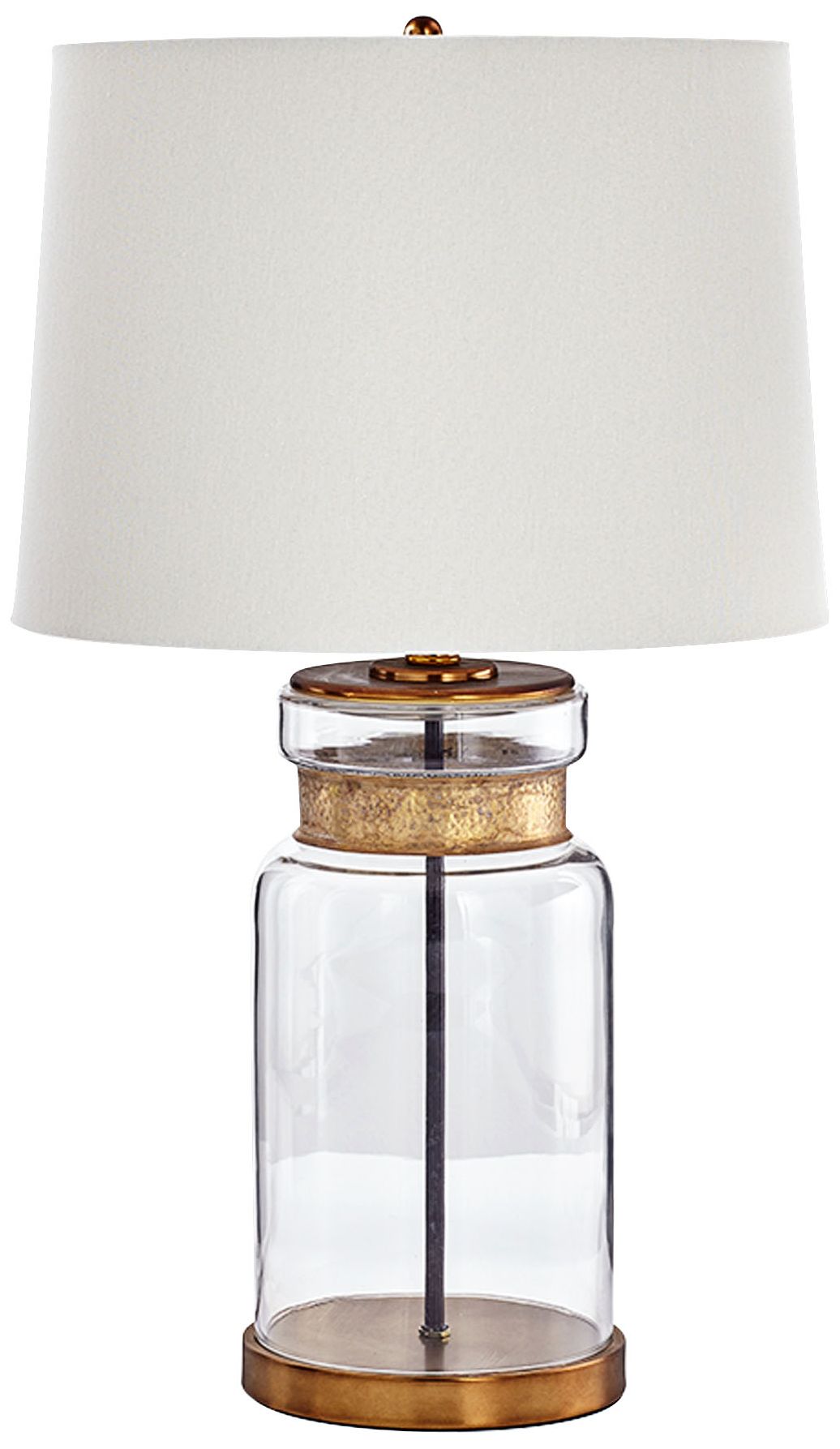 Bonita Gold and Clear Glass Table Lamp