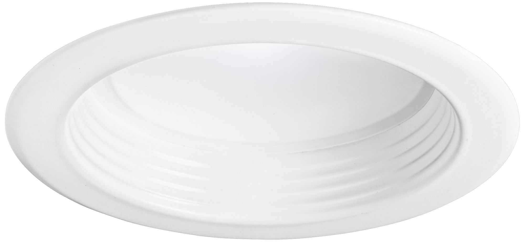 4" White Baffle 10 Watt 580 Lumen Dimmable LED Retrofit Trim