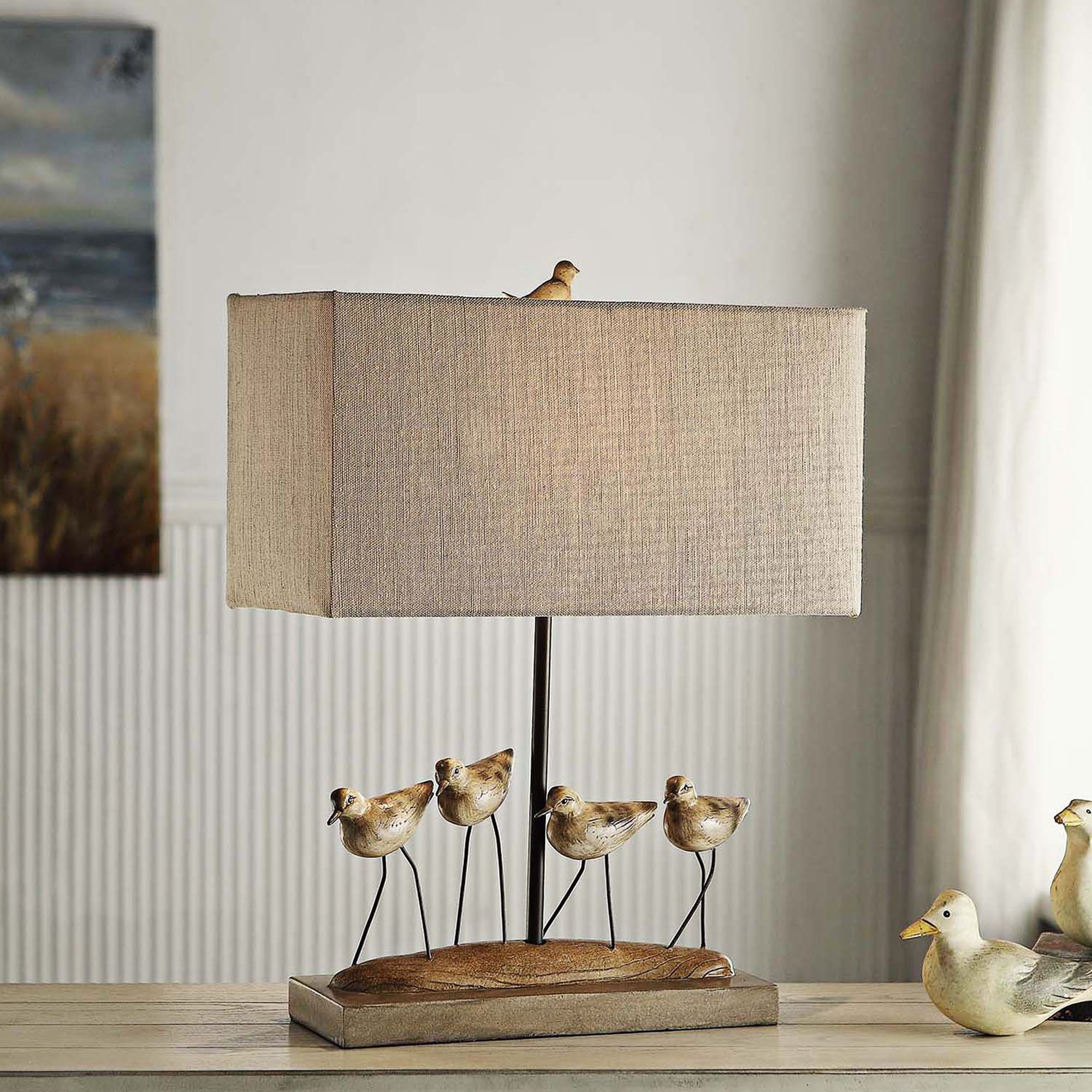 Crestview Collection Shore Birds Coastal Bird Table Lamp