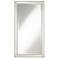 Roseau Palais Silver 32 1/2" x 59 1/2" Beaded Mirror