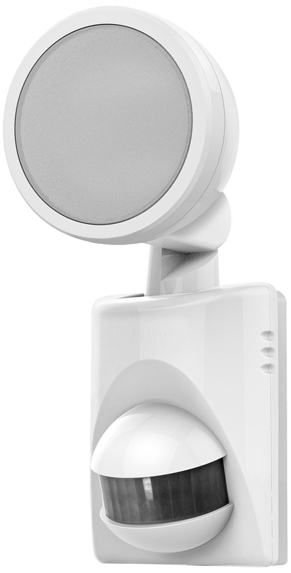 MoSense White 9"H BatteryPower Outdoor LED Motion Light 1X336 Lamps Plus