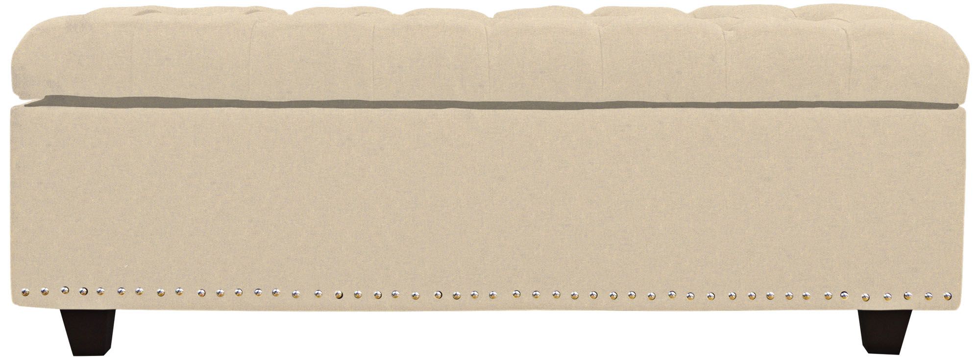 Grant Pearl Fabric Tufted Storage Bench 1x413 Lamps Plus