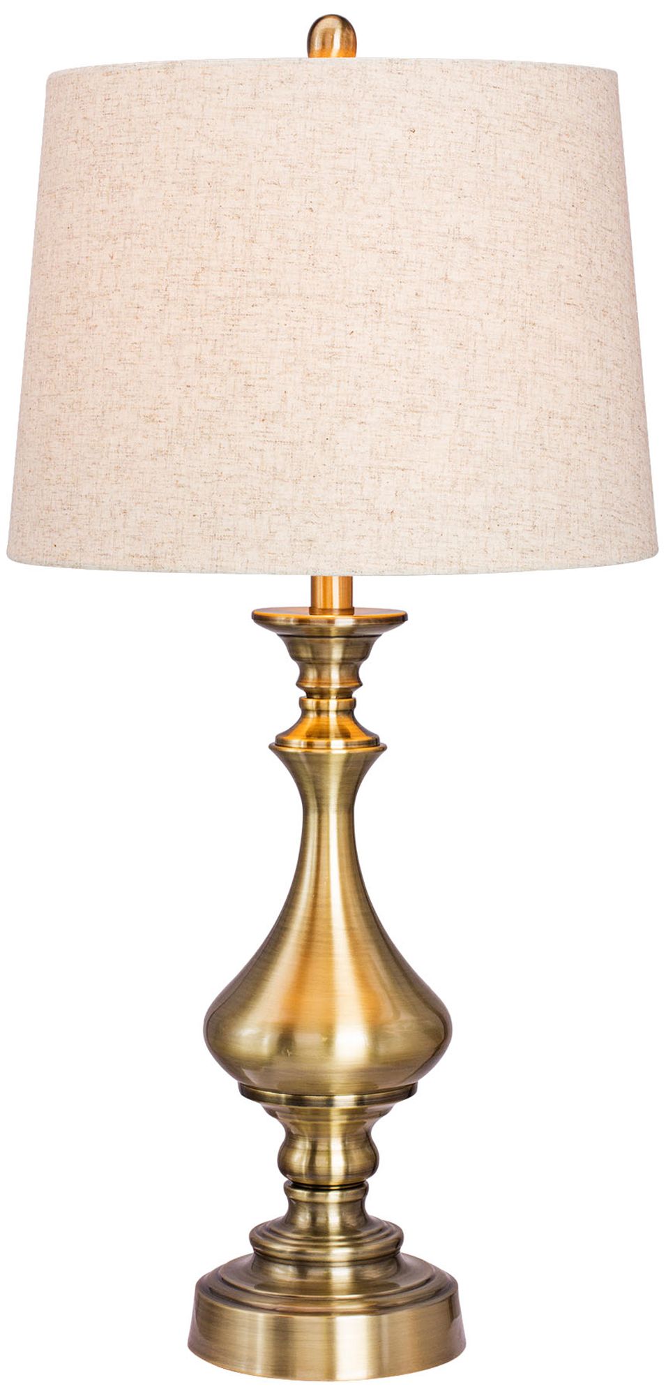 Hader Antique Brass Metal Table Lamp