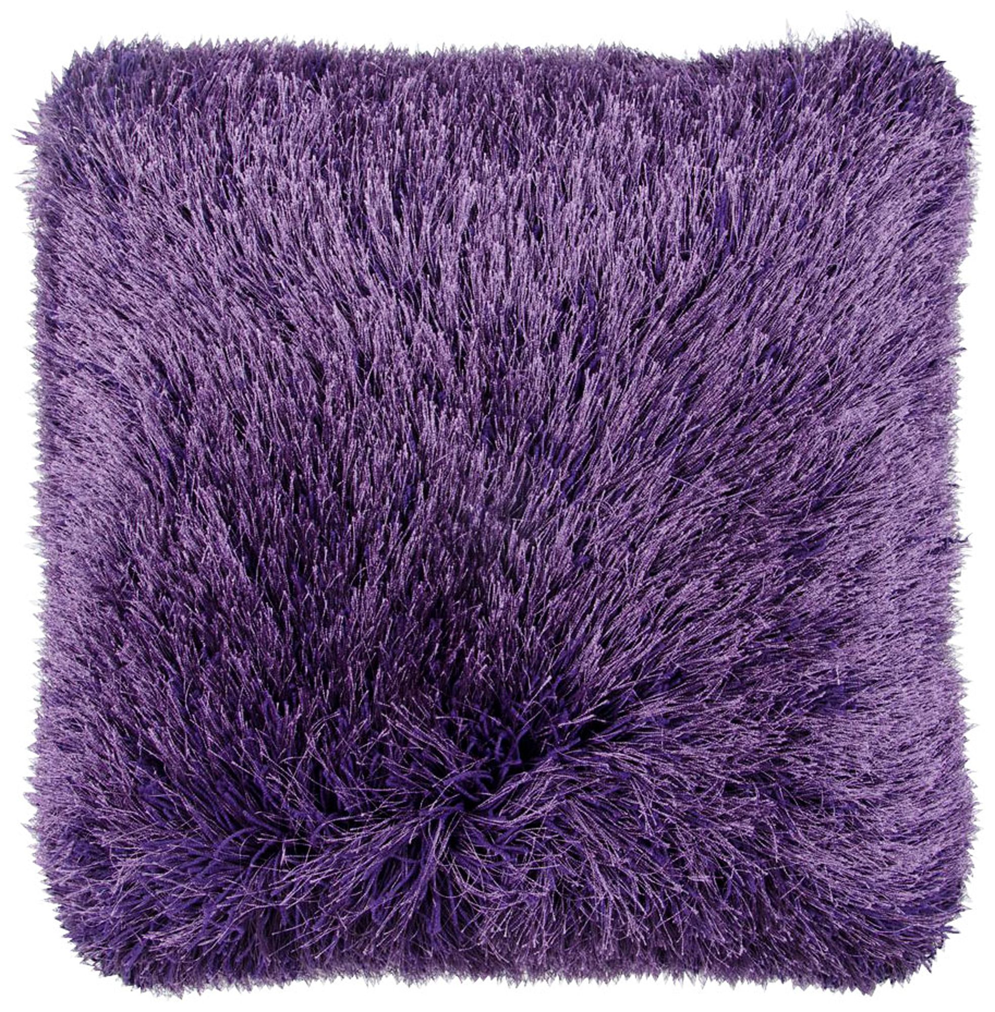 Dallas Purple 20" Square Decorative Shag Pillow - #1X760 | Lamps Plus