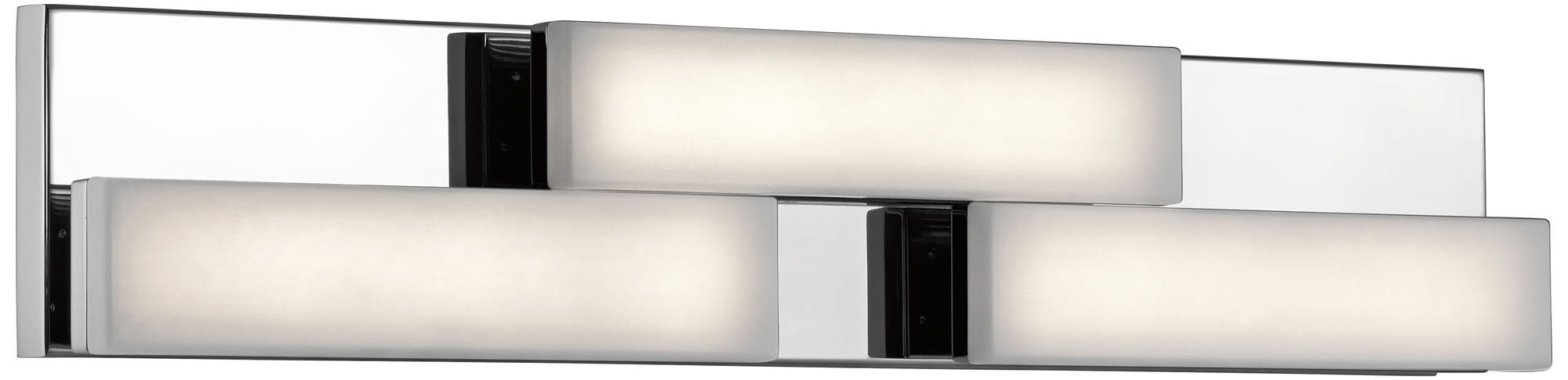 Elan Zagg 27" Wide 3-LED Chrome Linear Bath Light