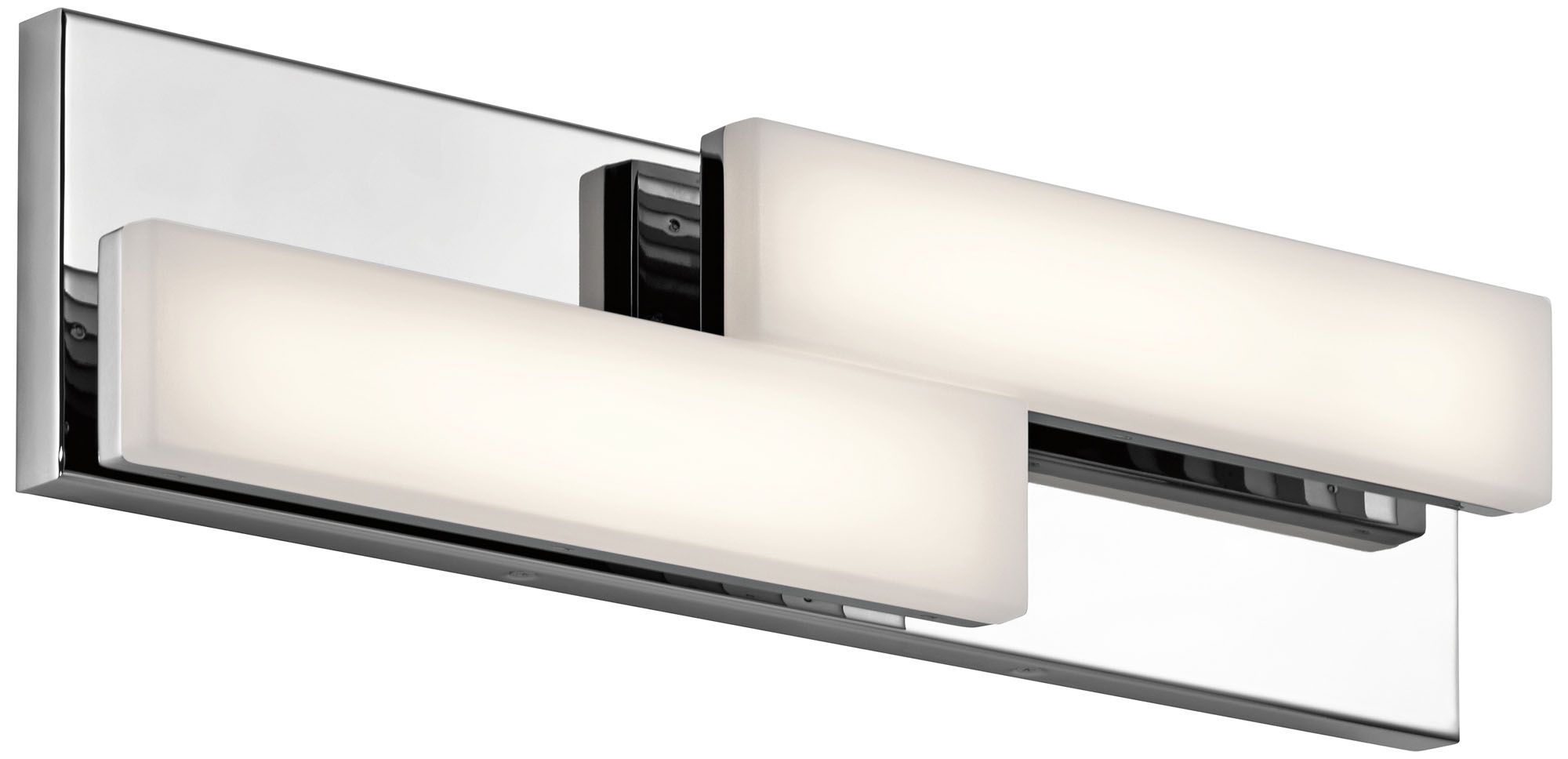 Elan Zagg 20" Wide 2-Light LED Chrome Linear Bath Light