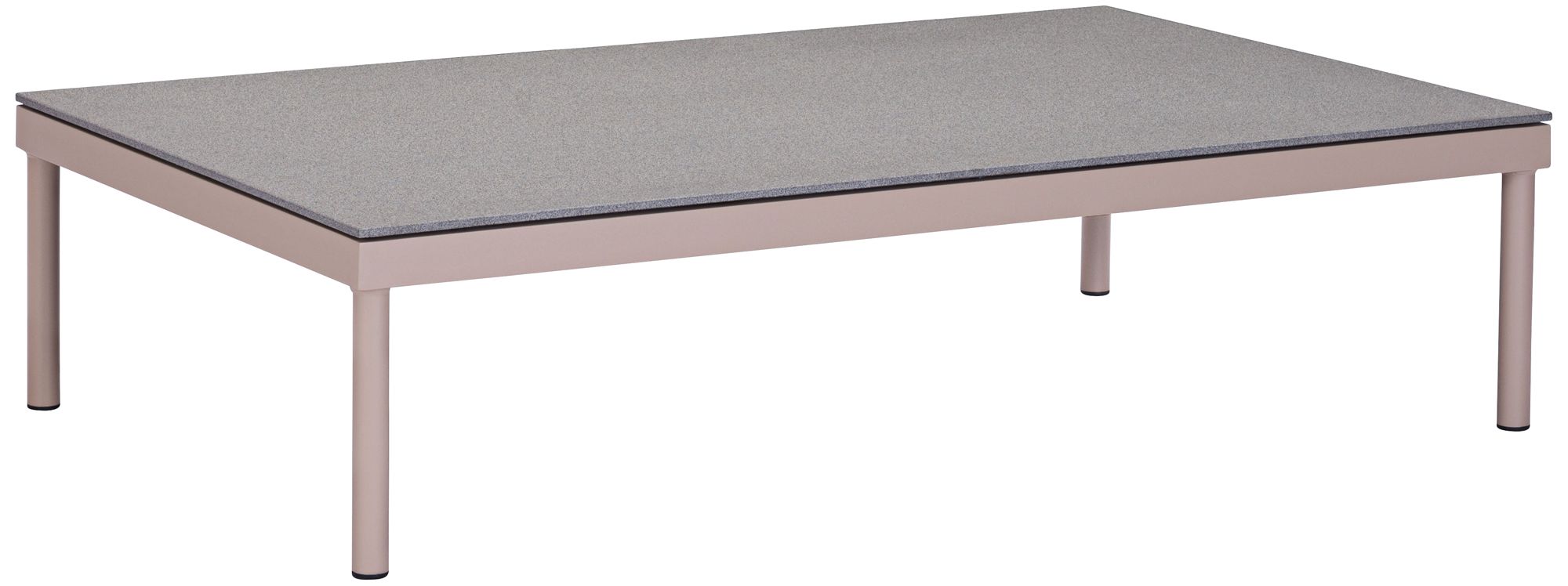 Zuo Glass Beach Granite Top and Taupe Outdoor Coffee Table