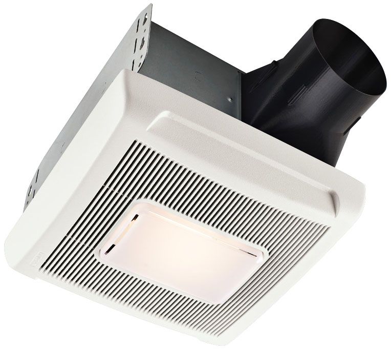 NuTone InVent White 80 CFM 1.0 Sones Lighted Bath Fan