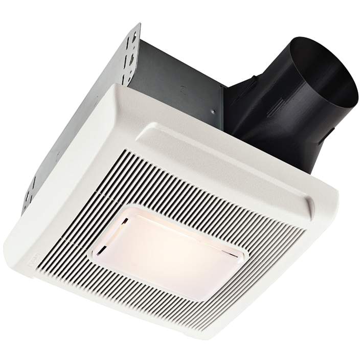 Nutone Invent White 70 Cfm 2 0 Sones Bath Fan With Light 1y278 Lamps Plus - Nutone Ceiling Bathroom Exhaust Fan With Light