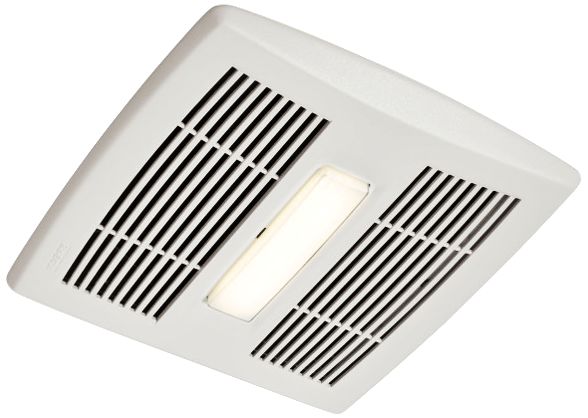 Broan InVent LED White 80 CFM 0.8 Sones Lighted Bath Fan