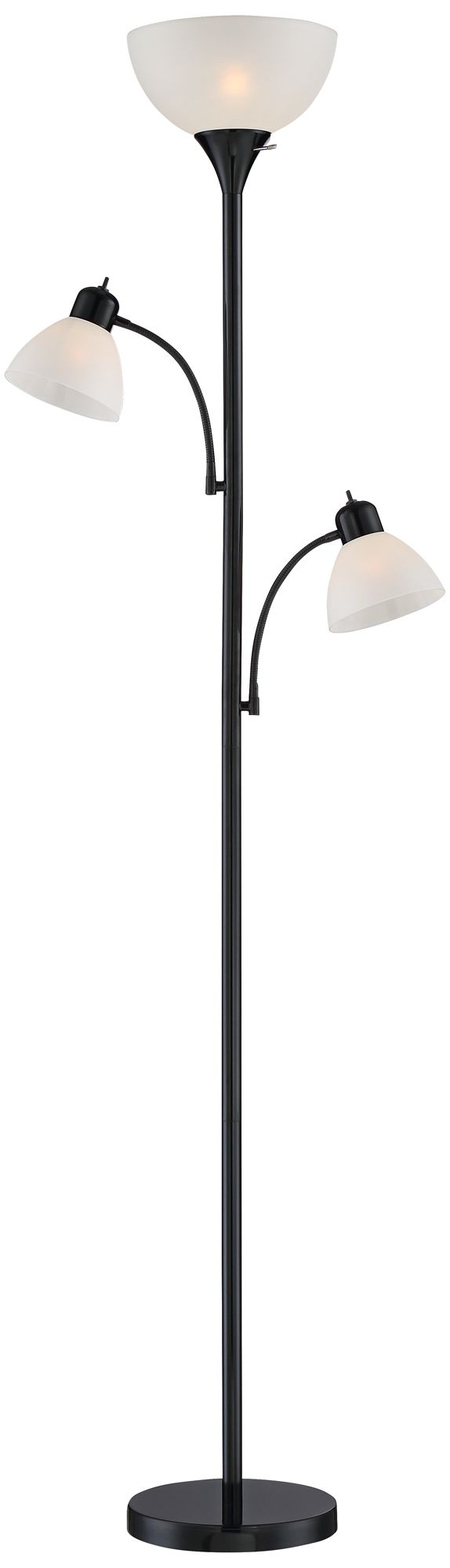 3 light torchiere floor lamp