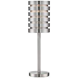 Lite Source Aluminum Slat Table Lamp