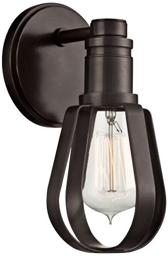 Hudson Valley Red Hook 9 1/4" High Old Bronze Wall Sconce