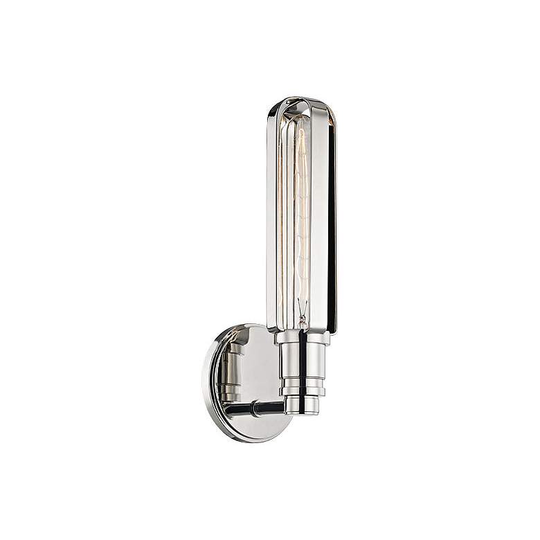 Hudson Valley Red Hook 13 1/4&quot;H Polished Nickel Wall Sconce