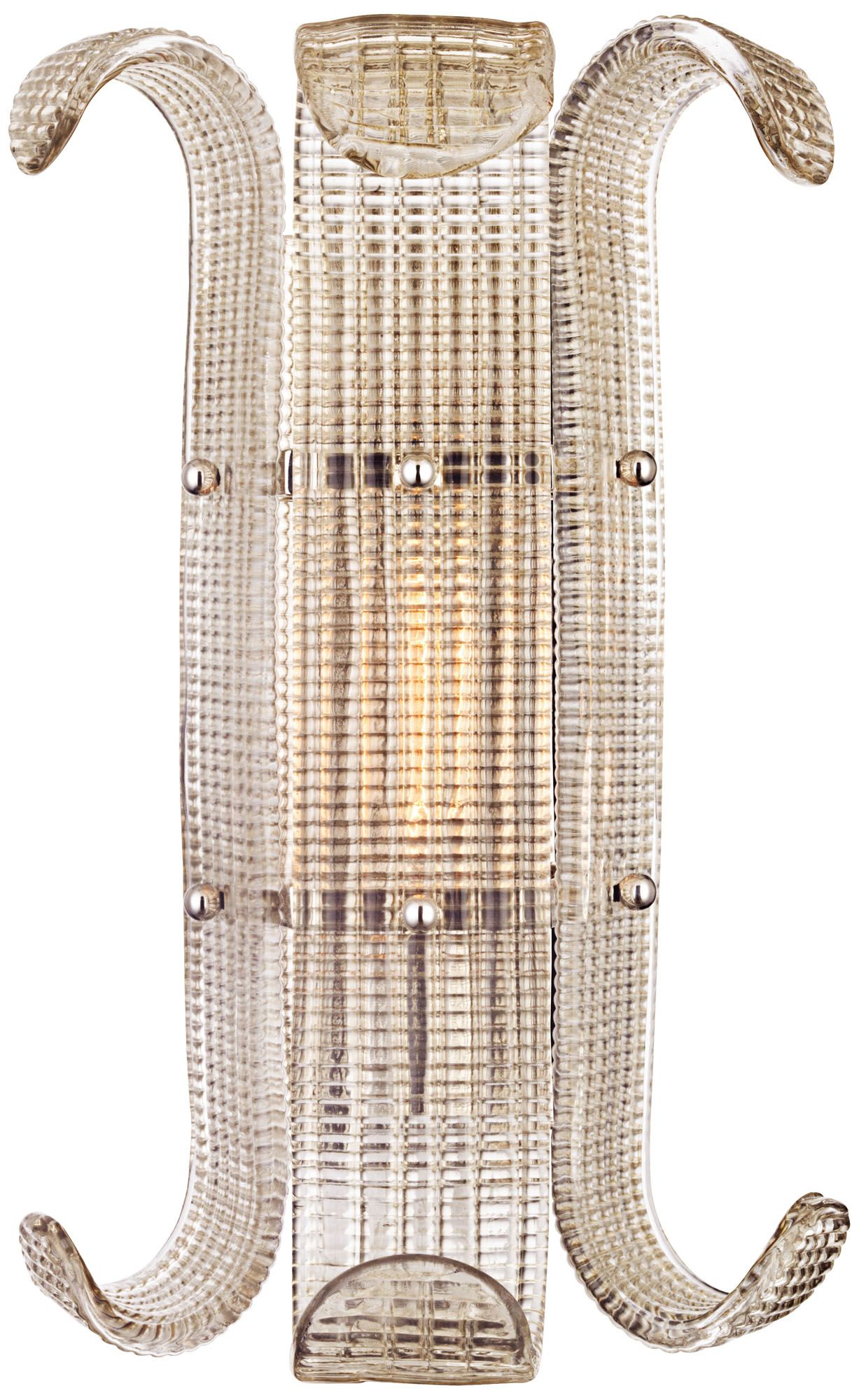 Brasher 15 3/4" High Polished Nickel 1-Light Wall Sconce