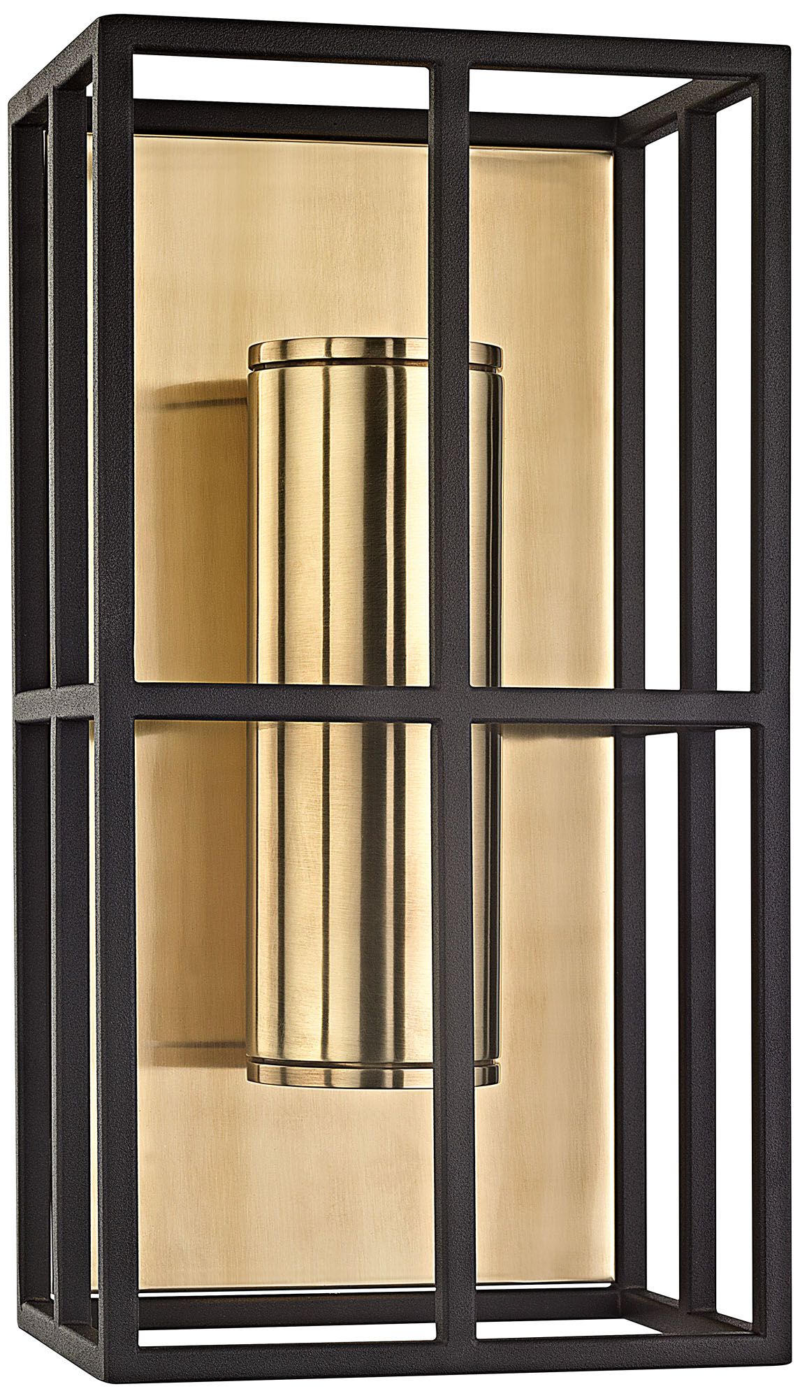 Hudson Valley Lagrange 15" High Aged Brass Wall Sconce