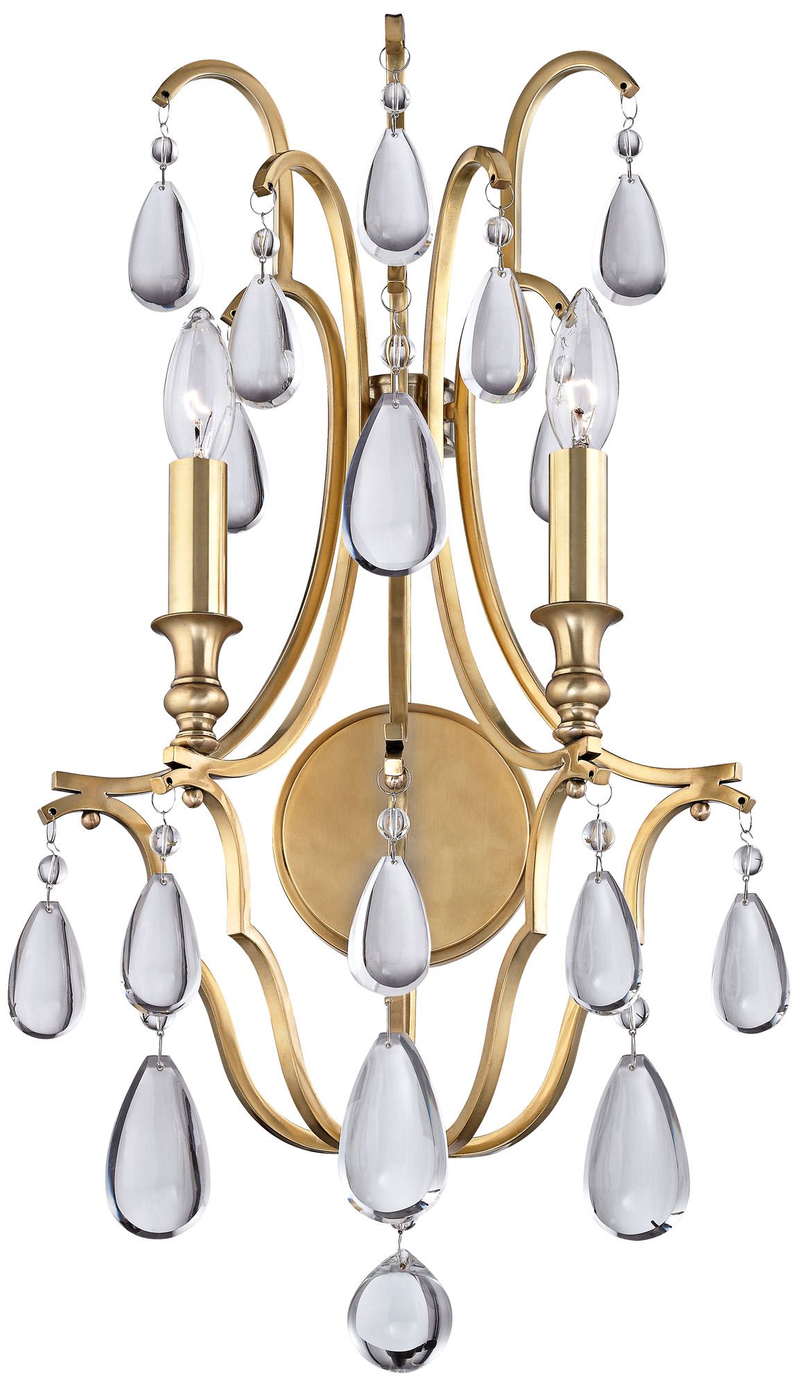 Hudson Valley Crawford 23 3/4" High Aged Brass Wall Sconce