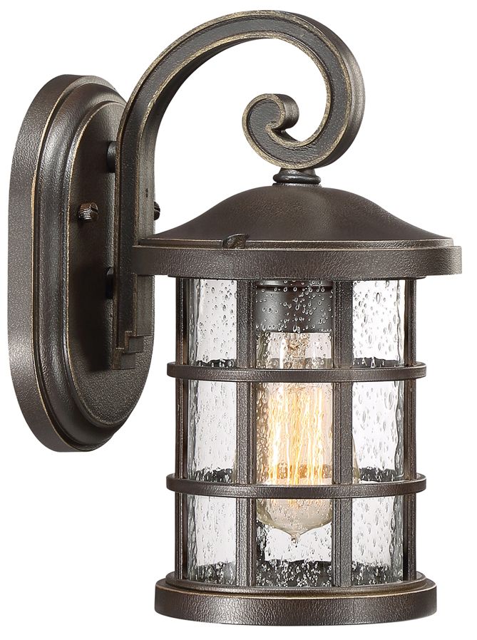Quoizel Crusade 11" High Palladian Bronze Outdoor Wall Light