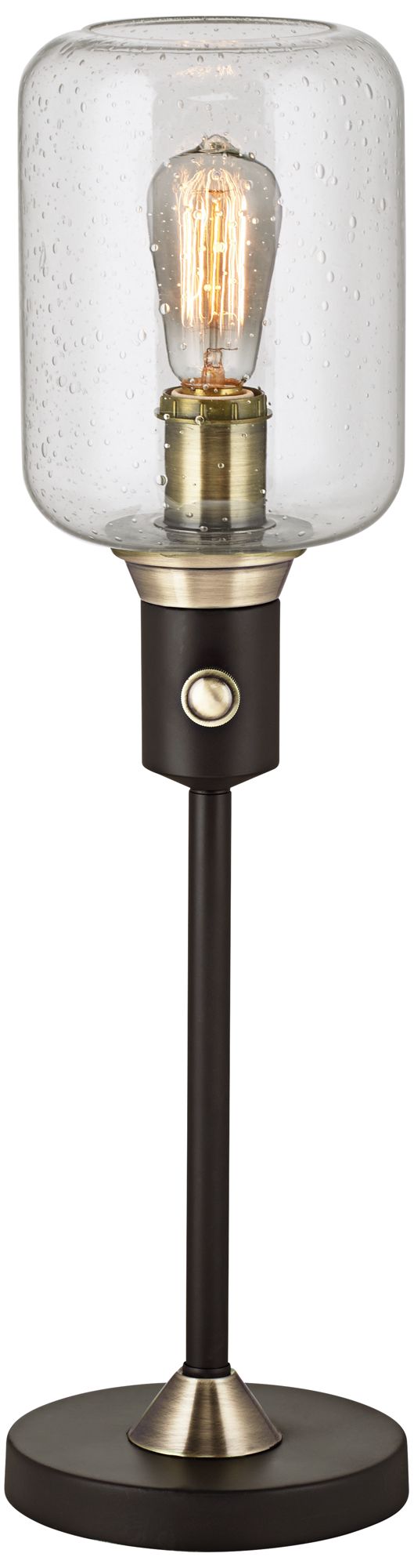 Menlo Lane Black Industrial Jar Console Table Lamp 20C95 Lamps Plus