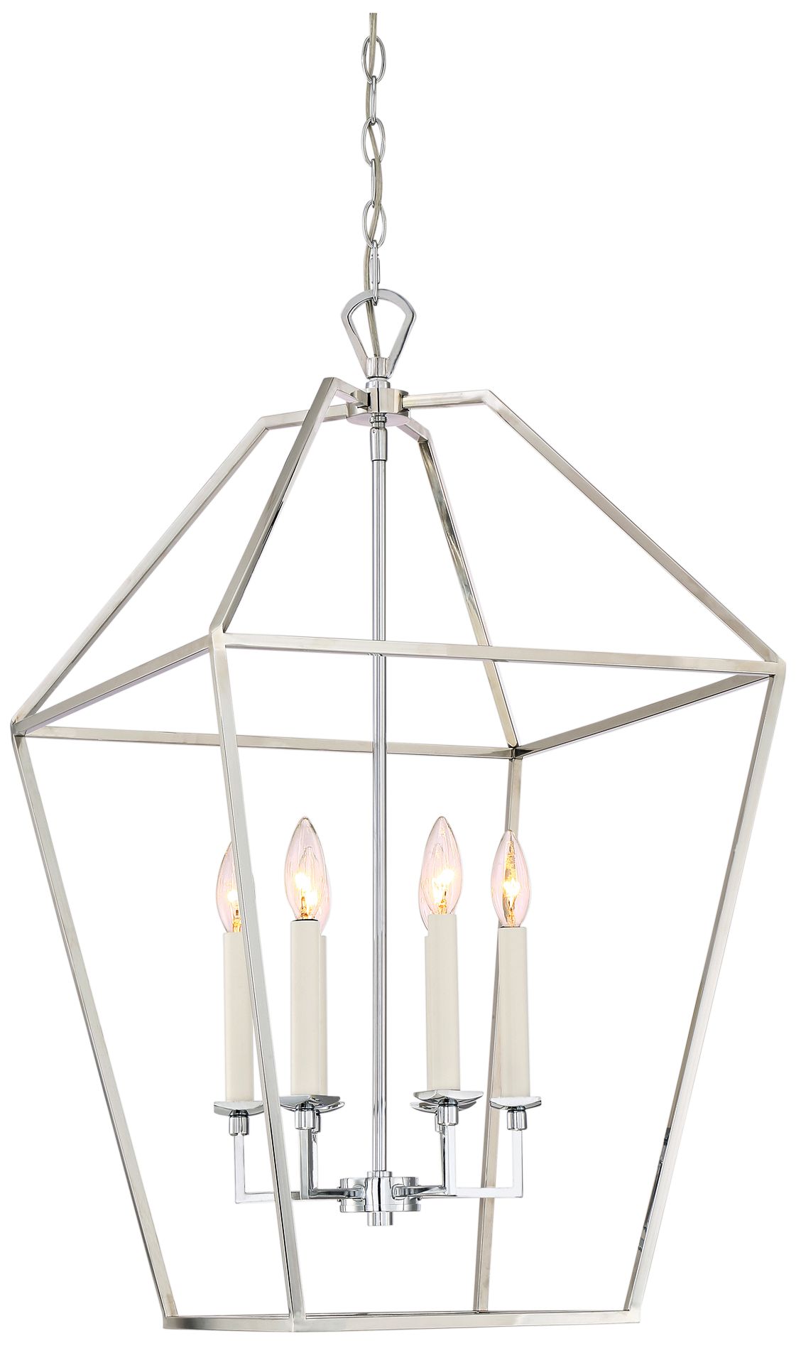 Quoizel Aviary 20 1/4" Wide Nickel 6-Light Cage Chandelier