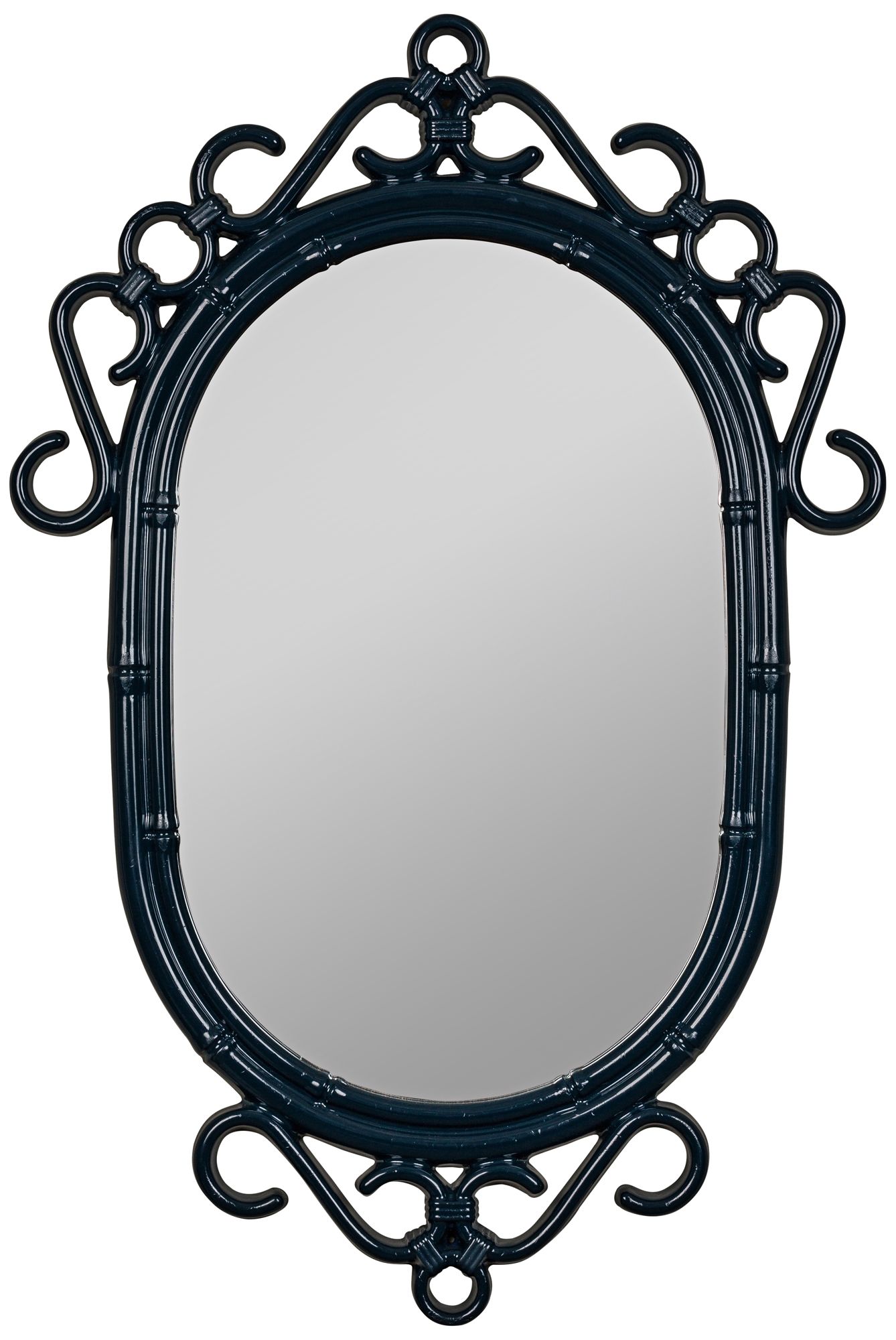 Cooper Classics Derring Glossy Navy 24" x 36" Wall Mirror