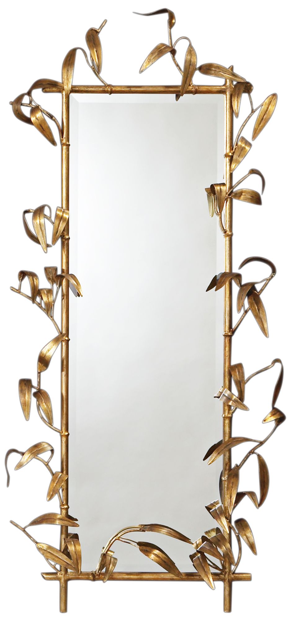 Bamboo Gold 28" x 49" Wall Mirror 20J04 Lamps Plus