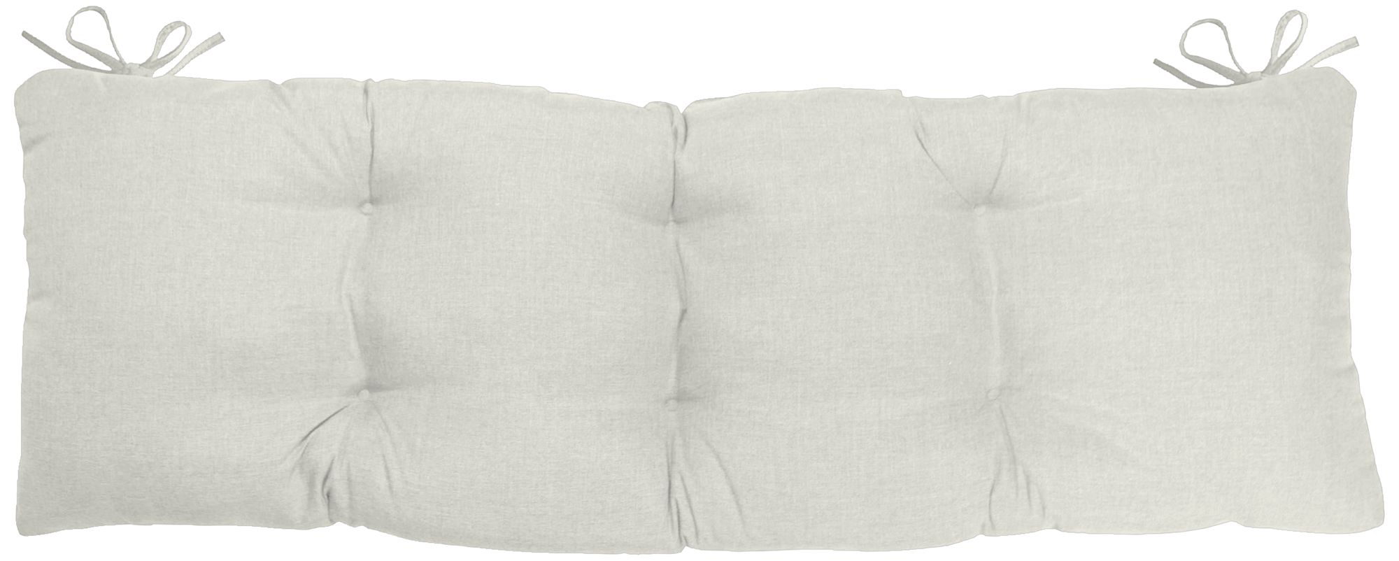 Sunbrella Kali Canvas Natural 45 Wide Tufted Bench Cushion