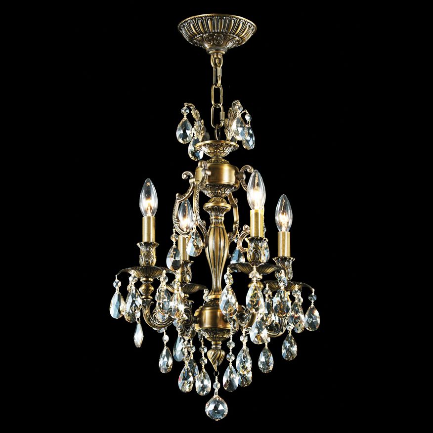 James R. Moder Brindisi 14" Wide Bronze 4-Light Chandelier