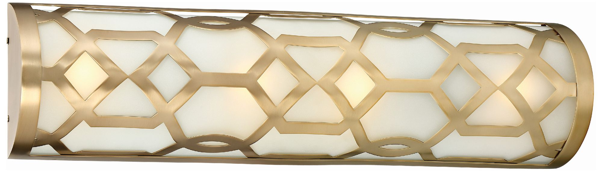 Crystorama Jennings 24" Wide Aged Brass LED Bath Light