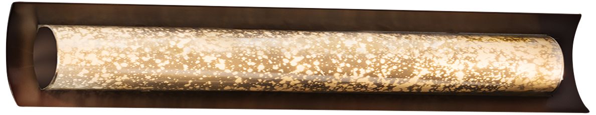 Fusion Lineate 30" Dark Bronze-Mercury Glass LED Bath Light