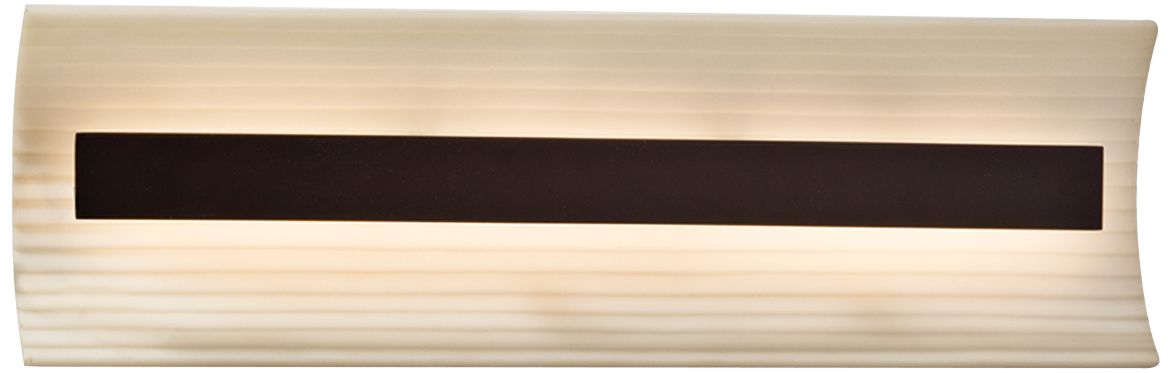 Porcelina Contour 21" Wide Dark Bronze LED Bath Light