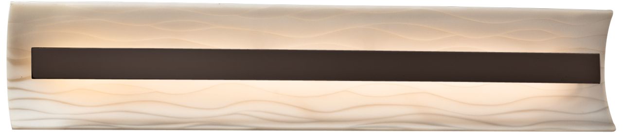 Porcelina Contour 29" Wide Dark Bronze LED Bath Light