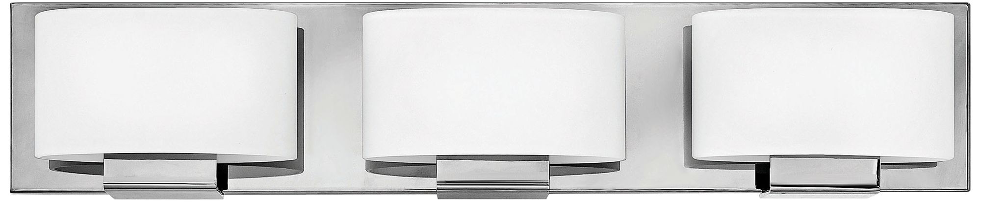 Hinkley Mila 24" Wide Chrome 3-Light Bath Light