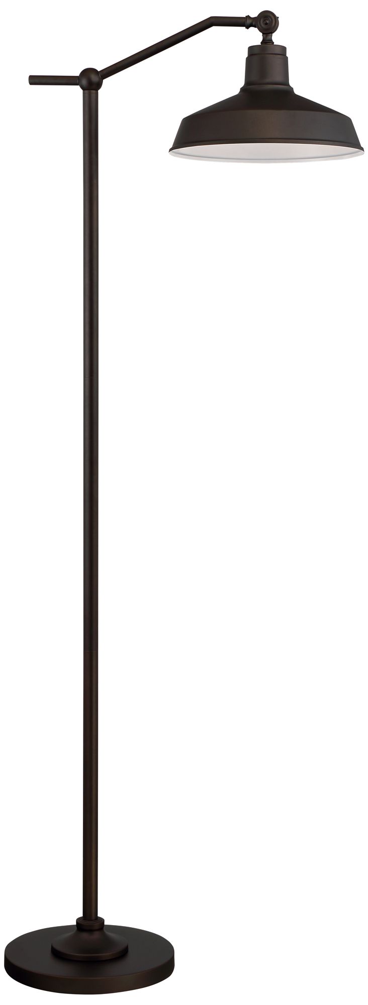 Kayne Satin Bronze Rustic Downbridge Floor Lamp with USB Dimmer