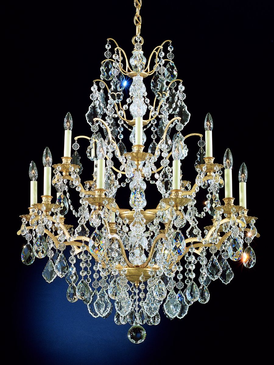 Schonbek Bordeaux 15-Light Large Crystal Chandelier