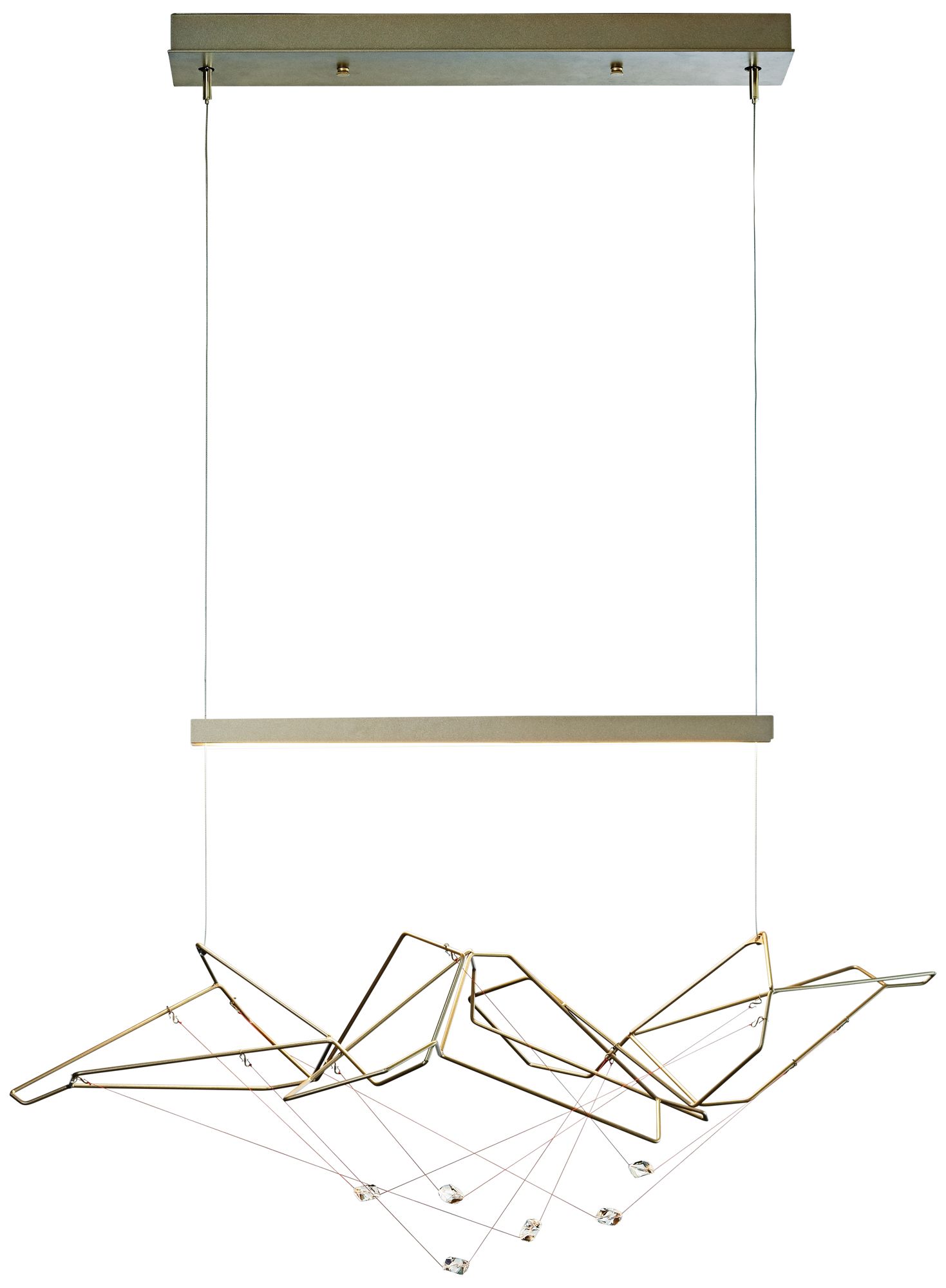 Synchronicity Terra 37 3/4"W Soft Gold LED Pendant