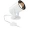 Cord-n-Plug White LED Accent Uplight with Foot Switch