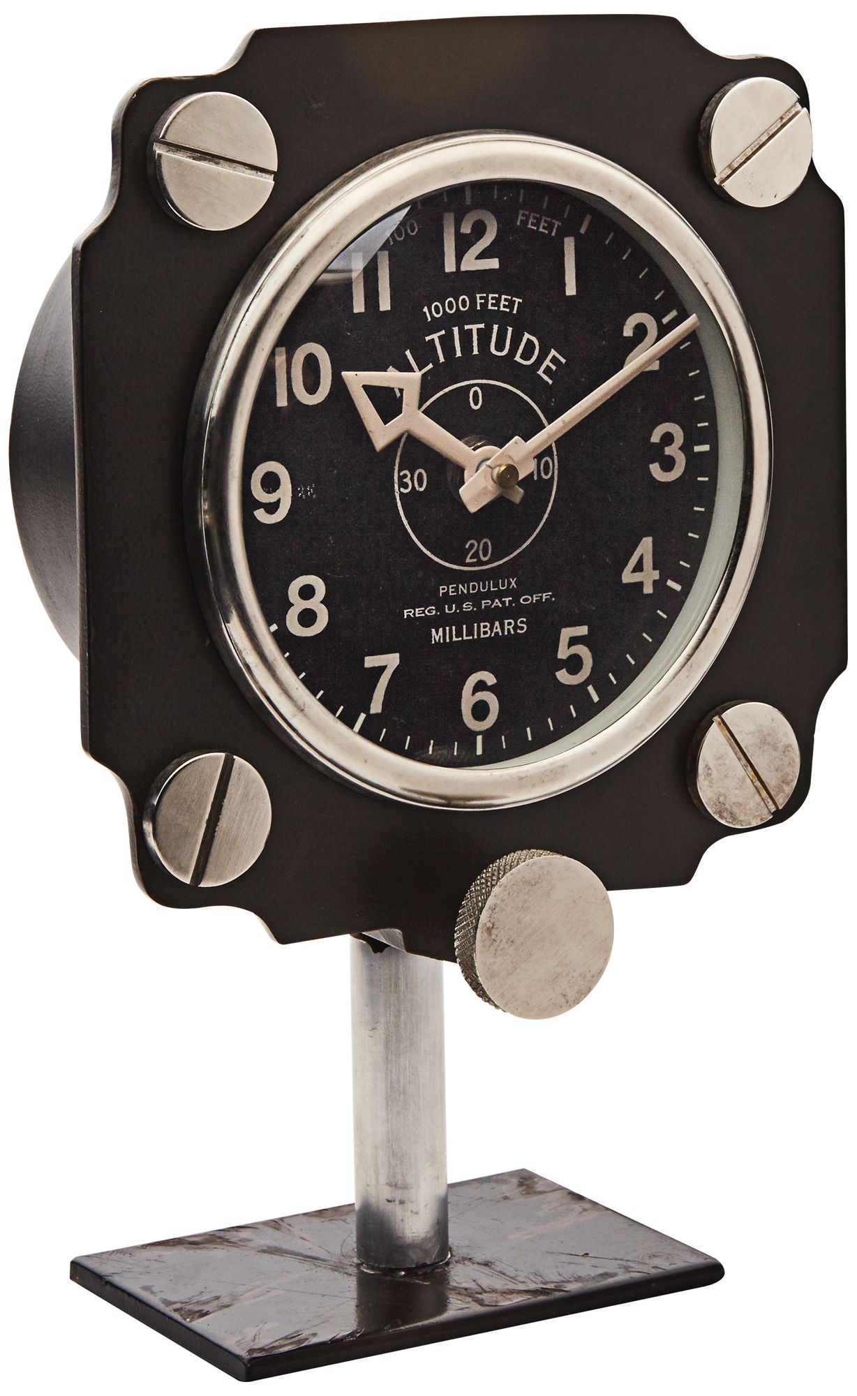 Aircraft Altimeter Dial 10" High Table Clock