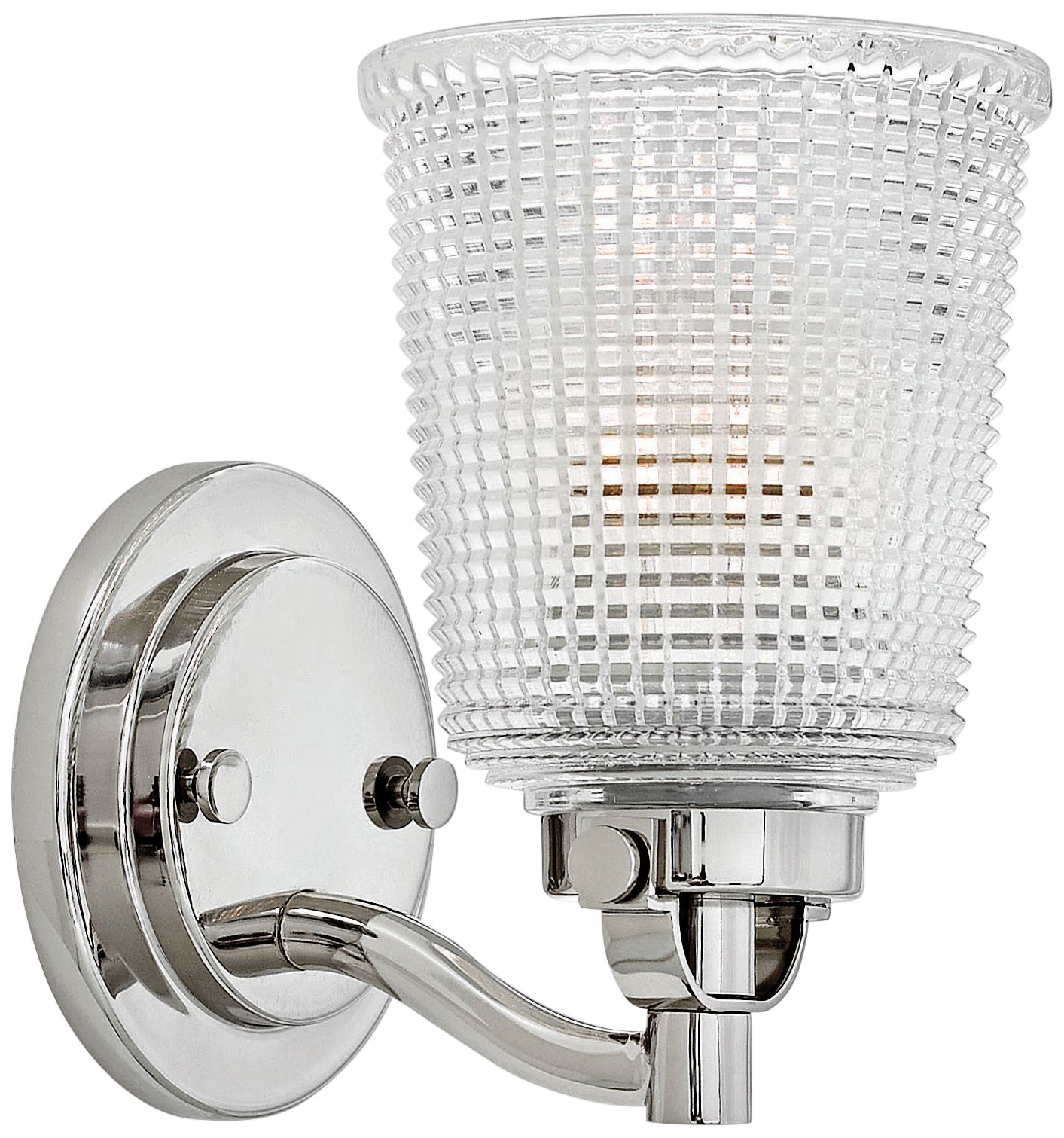 Hinkley Bennett 9" High Polished Nickel Wall Sconce
