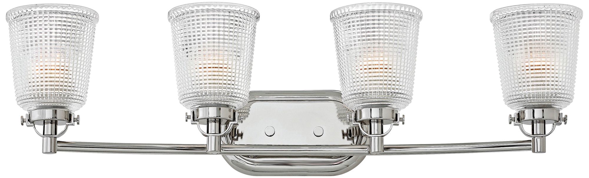 Hinkley Bennett 31 3/4"W Polished Nickel 4-Light Bath Light