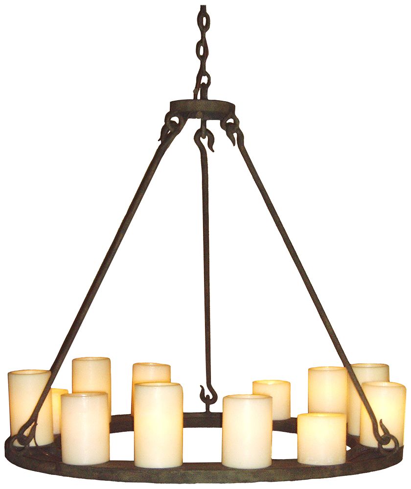 Laura Lee Mallorca 36" Wide Salmon Rust 12-Light Chandelier