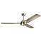 56" Kichler Todo™ Brushed Stainless Steel Ceiling Fan