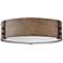 Hinkley Sawyer 15"W Sequoia Faux Wood Outdoor Ceiling Light