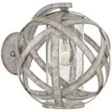 Hinkley Carson 10 1/2&quot;H Weathered Zinc Outdoor Wall Light
