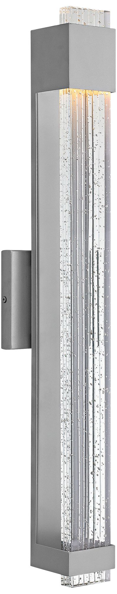 Hinkley Glacier 28" High Titanium LED Outdoor Wall Light