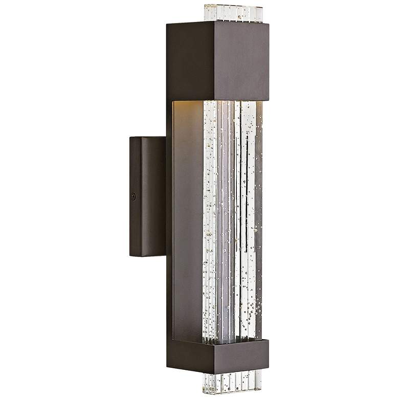 Hinkley Glacier 15 1/2&quot; High Bronze LED Outdoor Wall Light