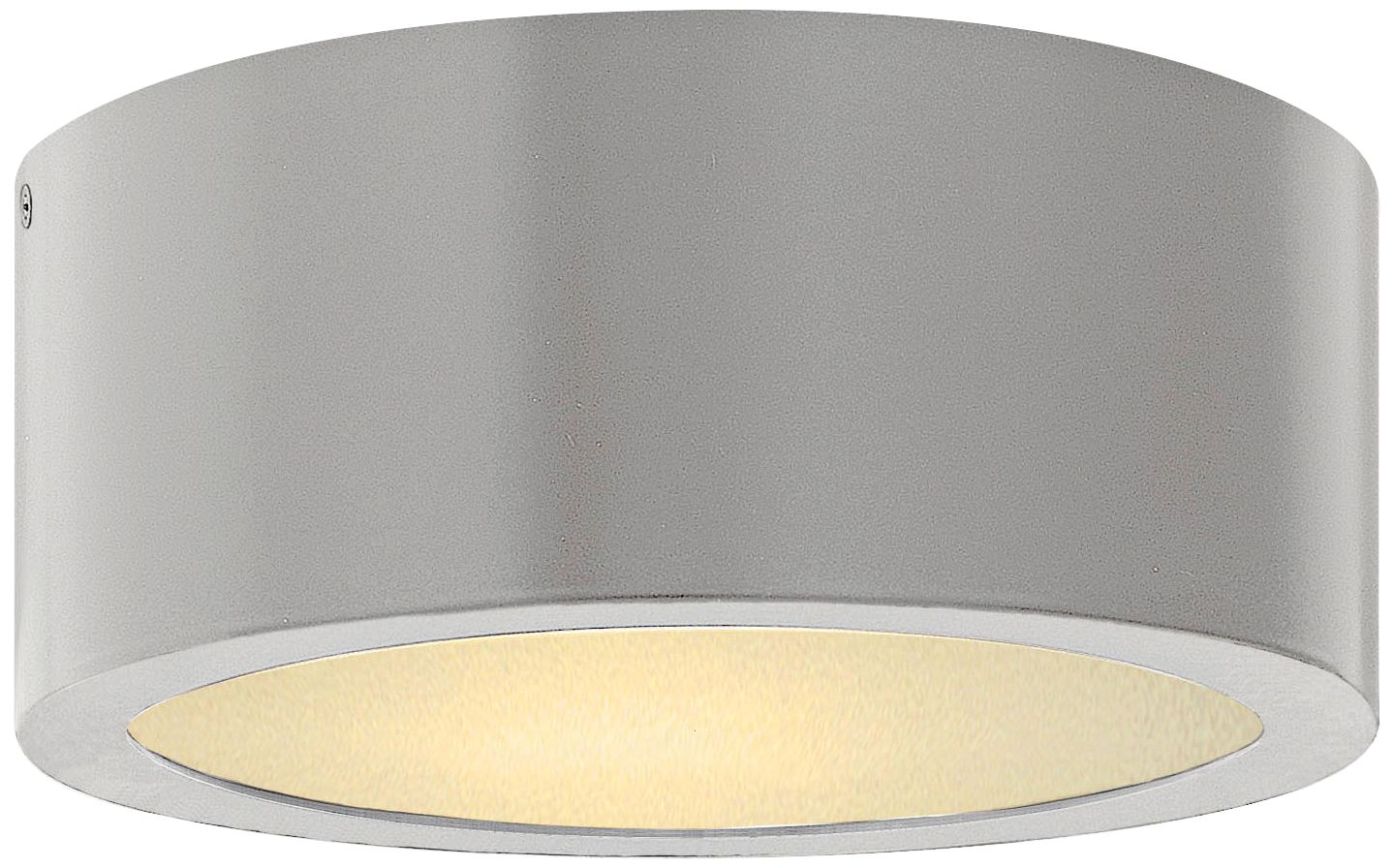 Hinkley Luna 8" Wide Titanium LED Outdoor Ceiling Light